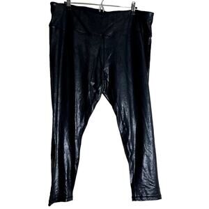 Z by Zella Pants Leggings Women 2X Black stretch High Waist 7/8 NEW Flattering